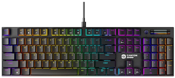 Клавиатура проводная Canyon Cometstrike GK-55 RGB ENG/UKR USB