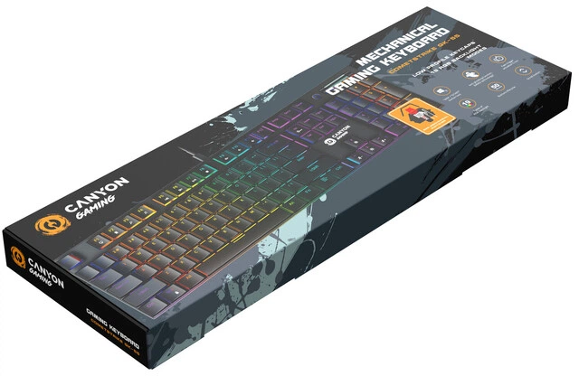 Клавиатура проводная Canyon Cometstrike GK-55 RGB ENG/UKR USB