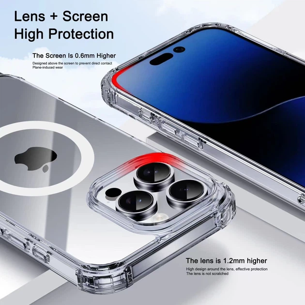 COVERARY×familiar iPhoneケース　iPhone16Pro Противоударный чехол для iPhone 16 Pro Max IPAKY Crystal