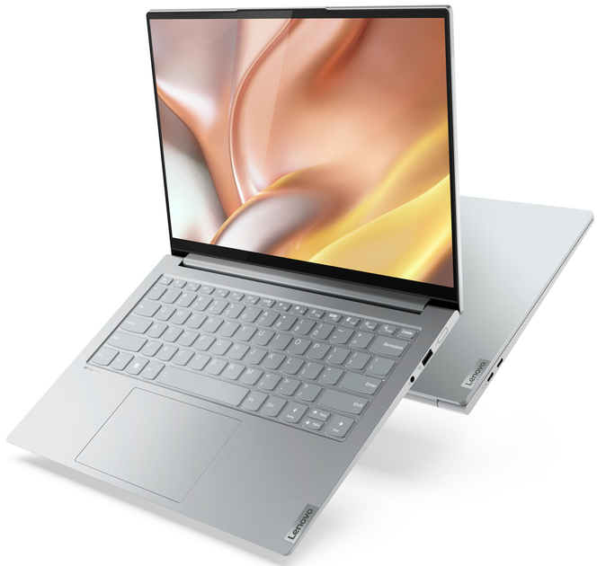 Ноутбук 14" Lenovo Yoga Slim 7 Pro 14ACH5 OD AMD Ryzen 9 5900HS RAM 16GB SSD 1TB 10год батарея GeForce MX450 Win11 (UKR) Б/В - зображення 5