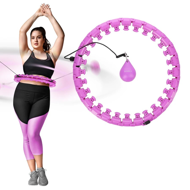 Хула-хуп HMS HHW12 Plus Size з вкладками та обтяжувачем Фіолетовий (5907695545265) - зображення 5