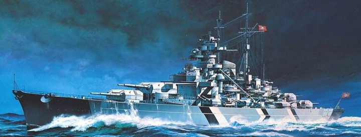 Model do sklejania Academy 1:800 Bismarck (603550014376) - obraz 3