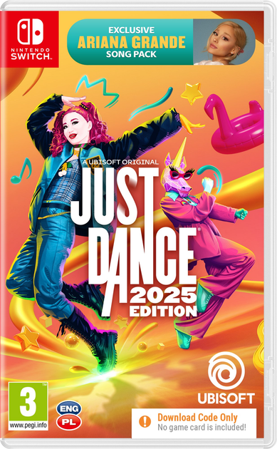 Gra Nintendo Switch Just Dance 2025 (Kod aktywacyjny w pudełku) (3307216295754) - obraz 1