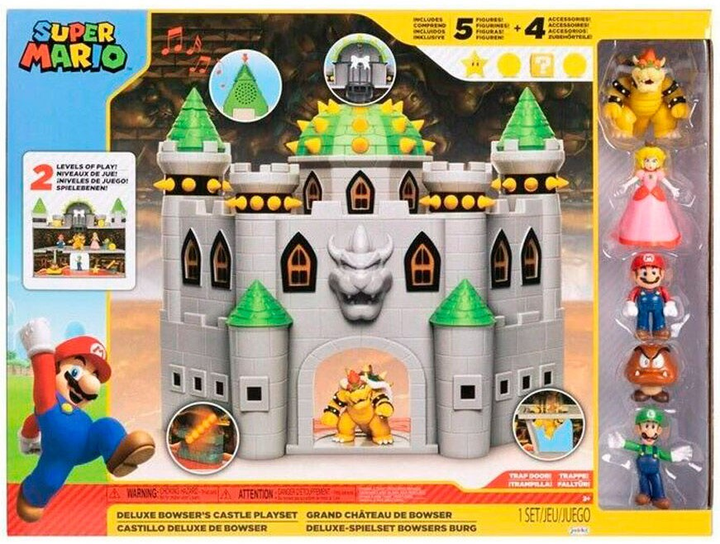 Zestaw z figurkami Jakks Pacific Super Mario Bros Zamek Bowsera (0192995405905) - obraz 1