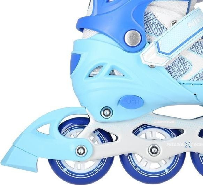 Роликові ковзани Nils Extreme розмір L (39-42) голубі NA14198 (5907695593884) - зображення 7