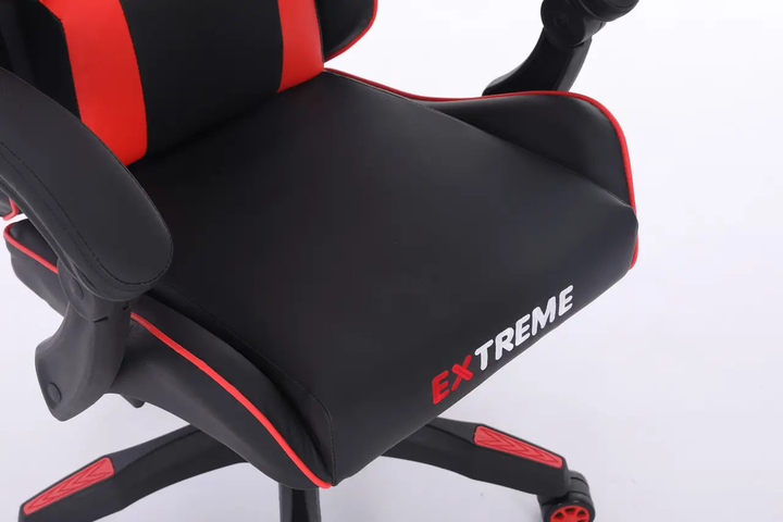 Комп'ютерне крісло тканинне Extreme ENZO 121 SERIES Чорно-червоний для геймерів та роботи - зображення 7