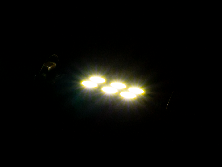 Світлодіодна автолампа C5W SV8.5 з обманкою 12-24В 41мм SMD3020-6led білий - зображення 2