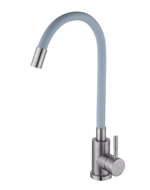 Смеситель для кухни с гибким изливом WEZER EKO4X-01G - изображение 2