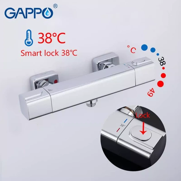 Змішувач Gappo g2091 хром термостат - зображення 3