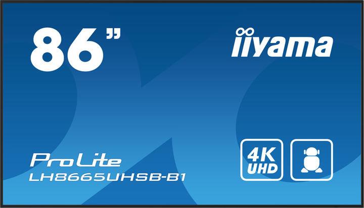 Монітор 86" iiyama ProLite LH8665UHSB-B1 - зображення 1