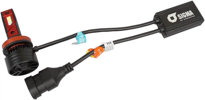 Светодиодные LED лампы для авто SIGMA X3 45W H11 CSP (кулер) - изображение 3