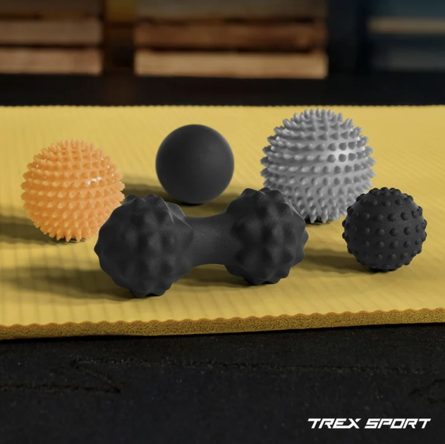 Набор массажных мячей Trex Sport TX-005MSC 5в1 для йоги и фитнеса EPP - изображение 12