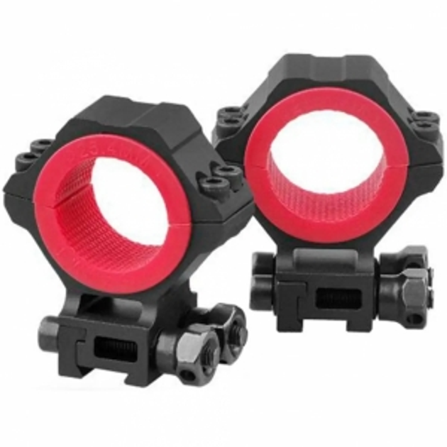 Кільця Discovery Scope Mount Rings High 1inch(25,4)/30/34MM на Ластівчин хвіст - зображення 1
