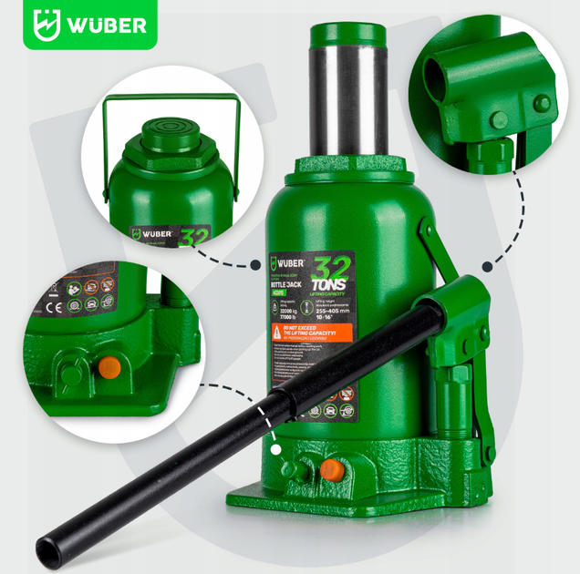 Домкрат гидравлический 32т Wuber - изображение 5