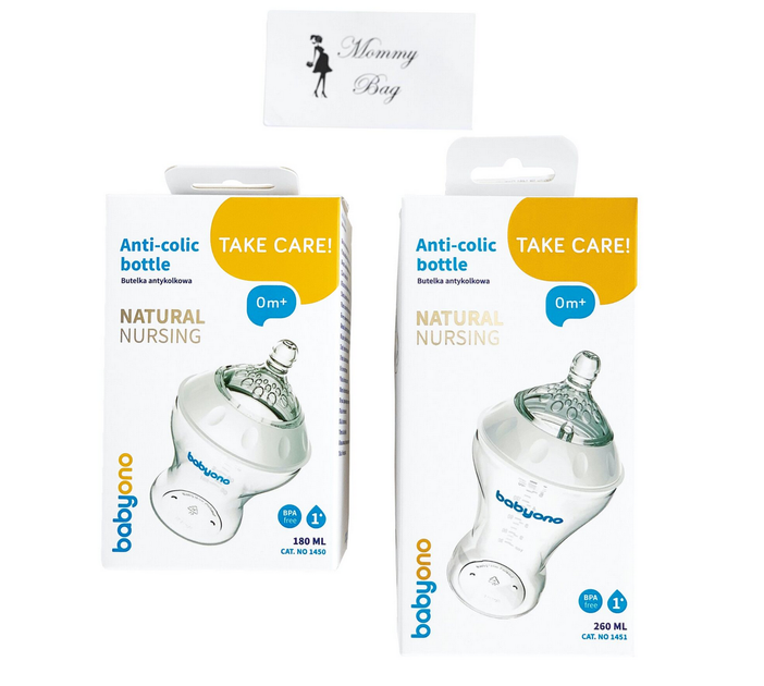 Пляшечка антиколікова BabyOno NATURAL NURSING 180 мл - зображення 8