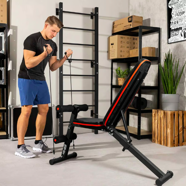Скамья тренировочная Hop-Sport HS-1030 с фиксатором для ног - Фото 13 Скамья тренировочная Hop-Sport HS-1030 с фиксатором для ног - изображение 13