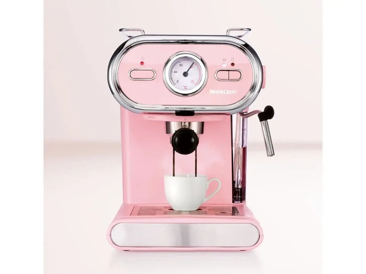 Еспресо-машина кавоварка Silver Crest SEM 1100 D3 pink Німеччина