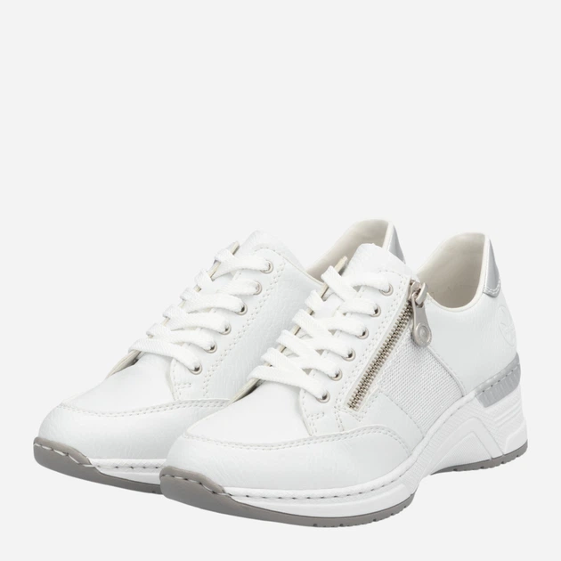 Жіночі снікери RIEKER N4322-80 36 (3.5UK) 24 см Біле (4059954255147) - зображення 3