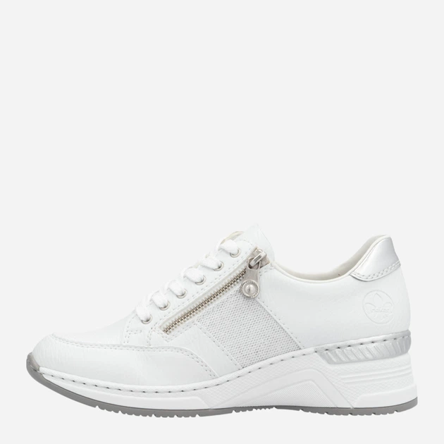 Жіночі снікери RIEKER N4322-80 36 (3.5UK) 24 см Біле (4059954255147) - зображення 4