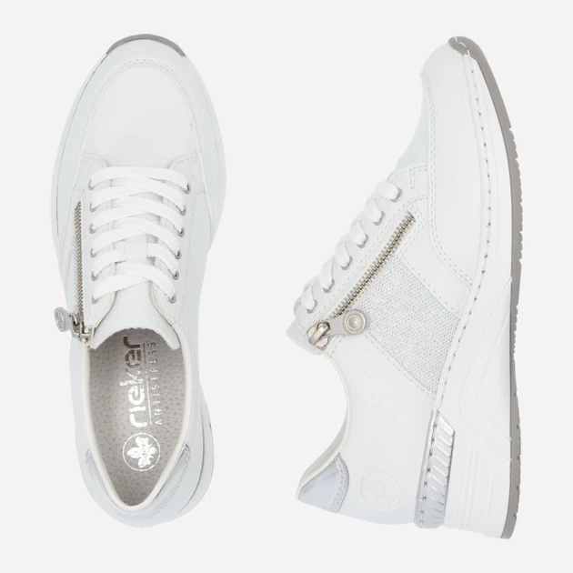 Жіночі снікери RIEKER N4322-80 38 (5UK) 25 см Біле (4059954285458) - зображення 8