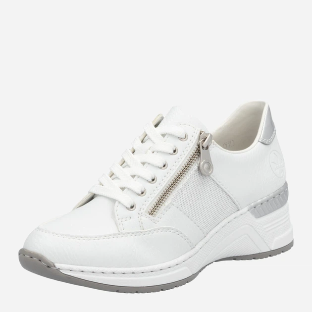 Жіночі снікери RIEKER N4322-80 41 (7.5UK) 27 см Біле (4059954285489) - зображення 5