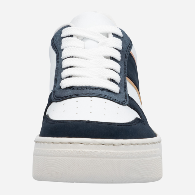Sneakersy damskie do kostki RIEKER N6410-80 39 (6UK) 25.7 cm Białe (4061811724253) - obraz 6