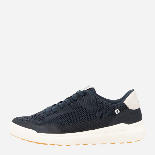 Sneakersy męskie z siatki RIEKER U1104-14 43 (9UK) 28.5 cm Ciemnogranatowe (4061811650439) - obraz 4