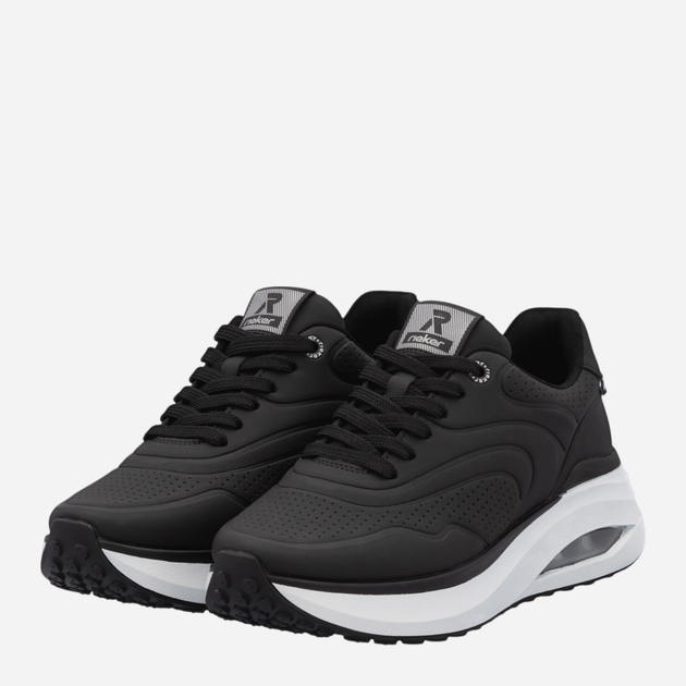 Sneakersy damskie na platformie RIEKER W2700-00 40 (6.5UK) 26.4 cm Czarne (4061811651528) - obraz 3