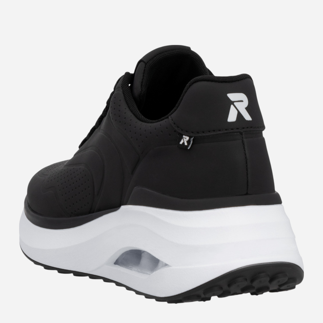 Sneakersy damskie na platformie RIEKER W2700-00 40 (6.5UK) 26.4 cm Czarne (4061811651528) - obraz 7