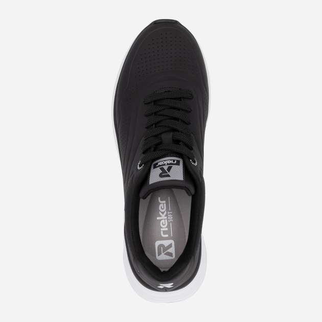 Sneakersy damskie na platformie RIEKER W2700-00 40 (6.5UK) 26.4 cm Czarne (4061811651528) - obraz 9