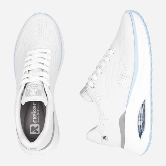 Sneakersy damskie na platformie RIEKER W2700-80 41 (7.5UK) 27 cm Białe (4061811651894) - obraz 8