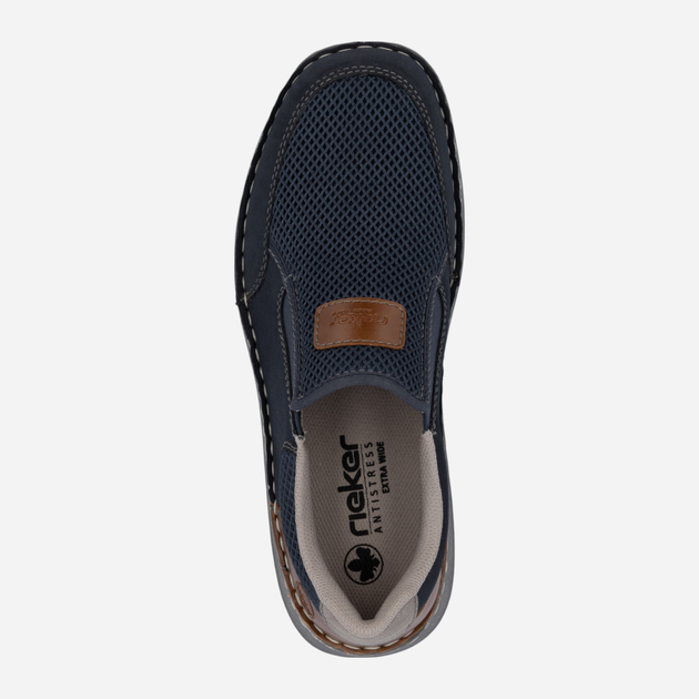 Чоловічі туфлі RIEKER 03053-14 43 (9UK) 28.5 см Темно-сині (4059954919797) - зображення 9