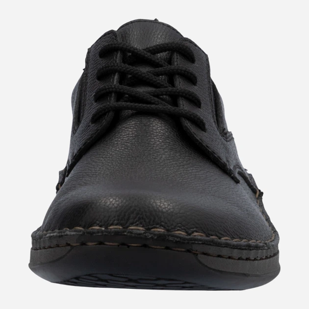 Buty derby męskie skórzane RIEKER 05211-00 42 (8UK) 27.4 cm Czarne (4061811612352) - obraz 6