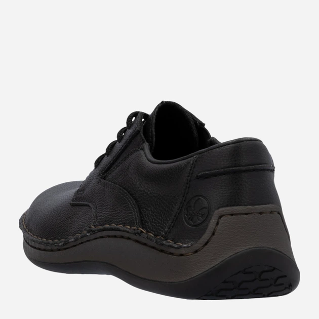 Buty derby męskie skórzane RIEKER 05211-00 43 (9UK) 28 cm Czarne (4061811612369) - obraz 7