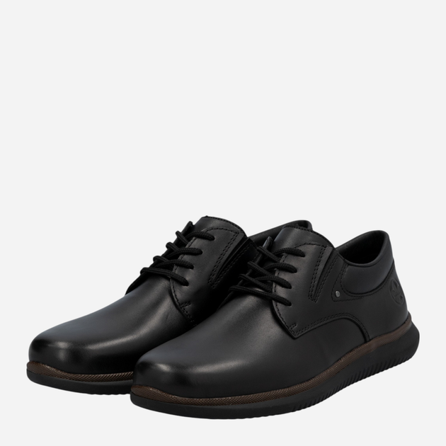 Buty derby męskie skórzane RIEKER 10419-00 44 (9.5UK) 29 cm Czarne (4061811220762) - obraz 3