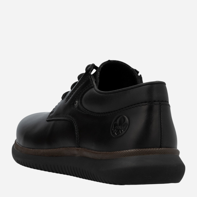 Buty derby męskie skórzane RIEKER 10419-00 46 (11UK) 30.3 cm Czarne (4061811220786) - obraz 7