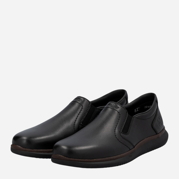 Buty wsuwane męskie skórzane RIEKER 10450-00 43 (9UK) 28.5 cm Czarne (4061811220847) - obraz 3