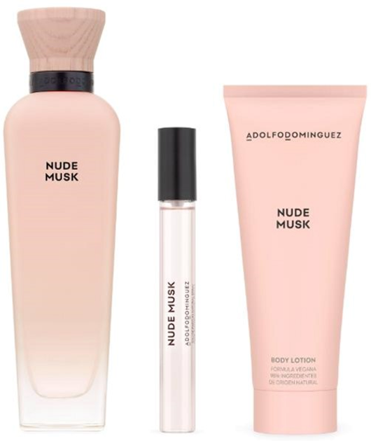 Zestaw damski Adolfo Dominguez Agua Fresca Nude Musk Woda perfumowana 120 ml + 10 ml + Lotion do ciała 75 ml (8410190636743) - obraz 2