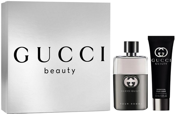 Zestaw męski Gucci Guilty Woda toaletowa 50 ml + Żel pod prysznic 50 ml (3616305447722) - obraz 1