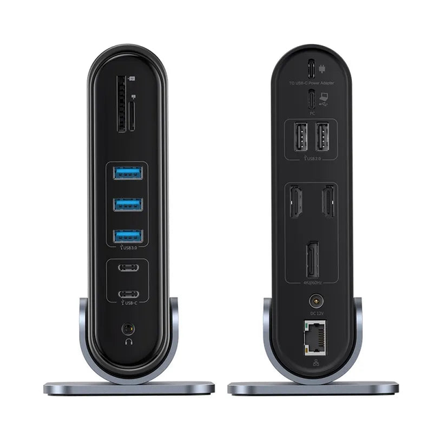 USB HUB Baseus UnionJoy 17-Port Triple-Display Docking Station (B00532304811-00) - зображення 2