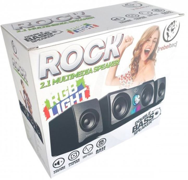 Акустична система Rebeltec Rock 2.1 Black - изображение 2