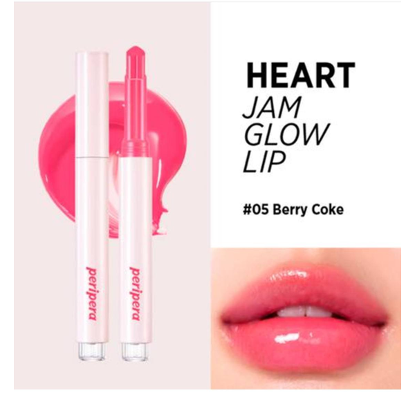 Глянцевая помада Peripera Heart Jam Glow Lip 005 Berry Coke для губ 05 Ягодный 1.4 г - Фото 2 Глянцевая помада Peripera Heart Jam Glow Lip 005 Berry Coke для губ 05 Ягодный 1.4 г - изображение 2