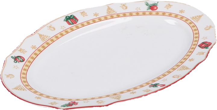 Taca La Porcellana Bianca Christmas Edition owalna 32 cm (8027549117732) - obraz 1