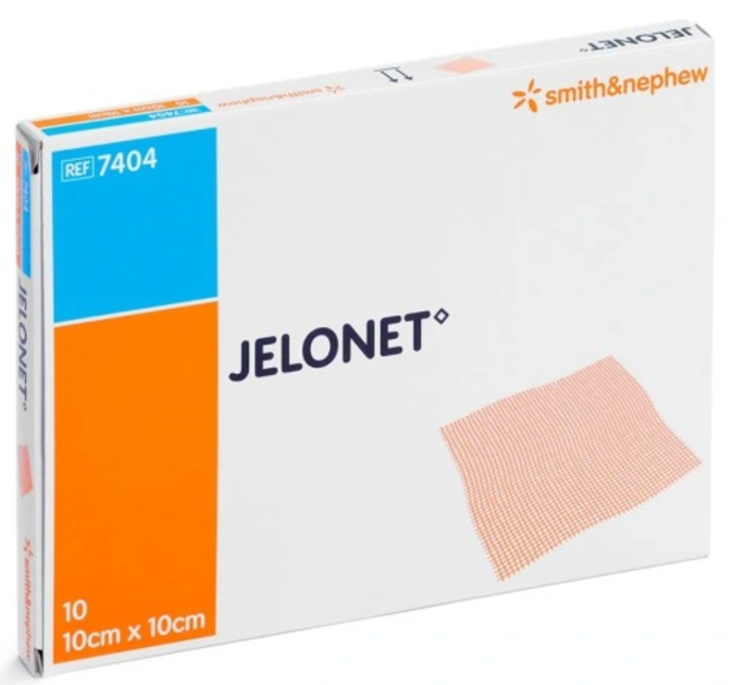 Парафиновая повязка для ран Jelonet 10х10 см, упаковка 10 шт. - изображение 1