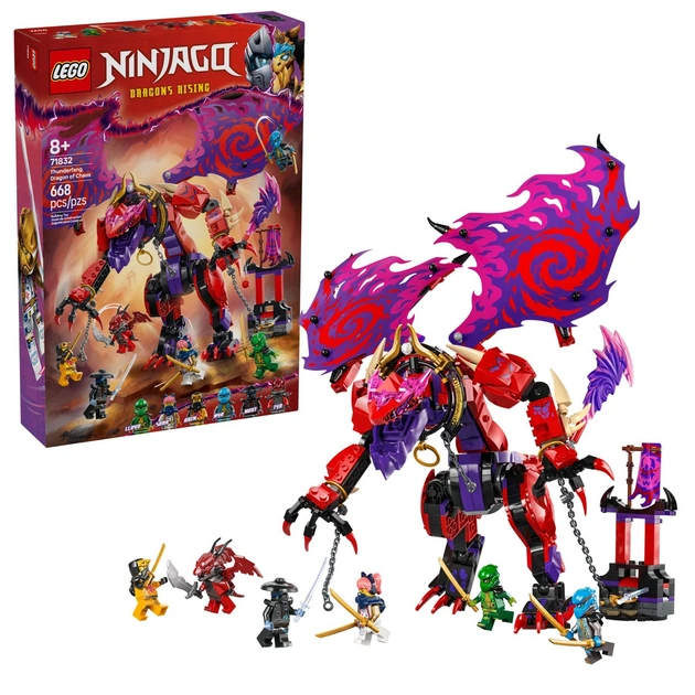 Конструктор LEGO NINJAGO Дракон Хаосу Громозуб 668 деталей (71832