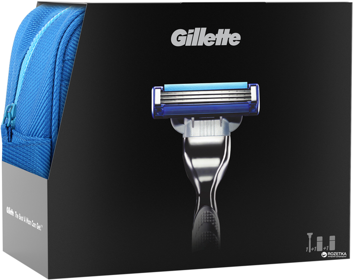 Набор Gillette Mach3 Turbo Бритва + Гель для бритья Mach3 Extra Comfort ...