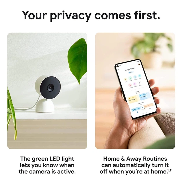 Камера ІР Google Nest Cam Indoor Wired 2nd Generation (белая