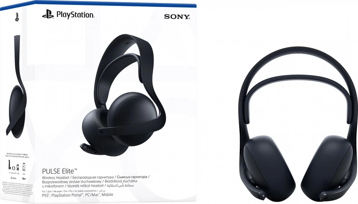 Навушники PlayStation PULSE Elite WL Midnight Black (711719590101) - зображення 5