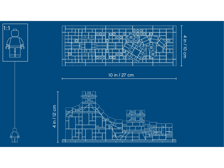 Zestaw klocków LEGO Architecture Wielki Mur Chiński 551 element (21041) - obraz 5