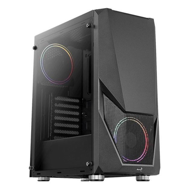 Корпус AeroCool Zauron Saturn FRGB-G-BK-v2 Black без БЖ (435705) - изображение 1